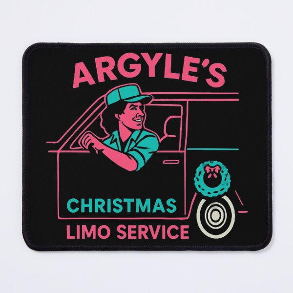 Item preview, Die Hard Christmas Argyle Limo Service Retro designed and sold by Amelia Design.