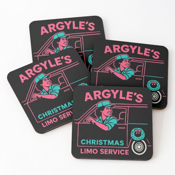 Item preview, Die Hard Christmas Argyle Limo Service Retro designed and sold by Amelia Design.