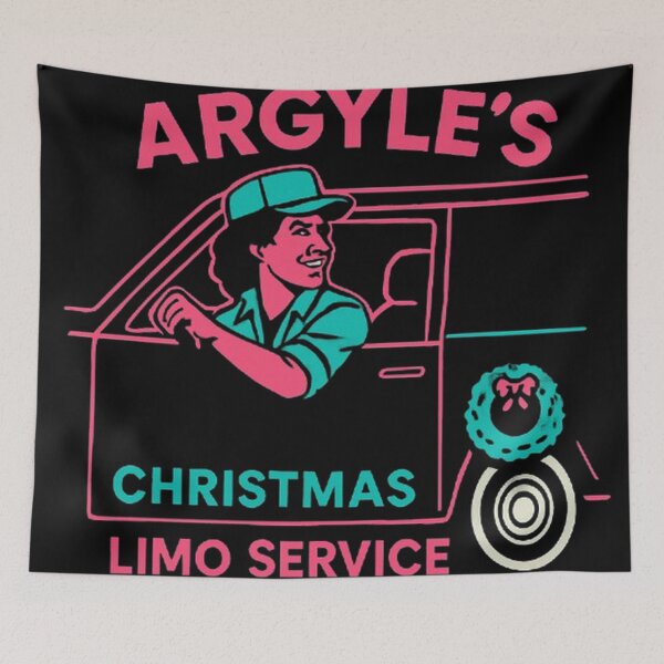 Item preview, Die Hard Christmas Argyle Limo Service Retro designed and sold by Amelia Design.