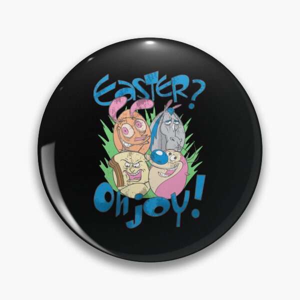 Item preview, Ren and Stimpy Easter Oh Joy Vintage Egg   designed and sold by ald-rontha.
