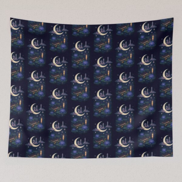 Item preview, Moonlit Garden designed and sold by BrushAndBreathe.