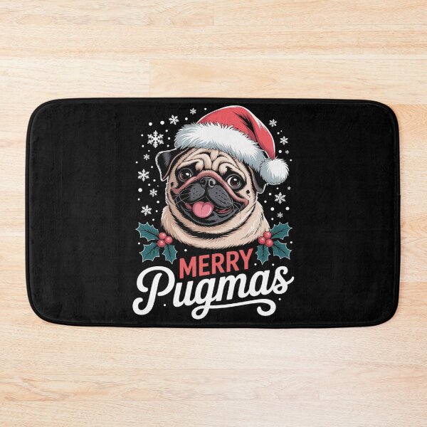 Item preview, Womens Merry pugmas santa christmas pug  designed and sold by KonstanKoraner.