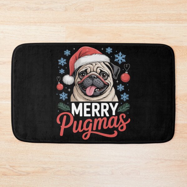 Item preview, Womens Merry pugmas santa christmas pug  designed and sold by KonstanKoraner.
