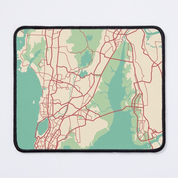 Item preview, Mumbai Map India designed and sold by MapsByLeo.