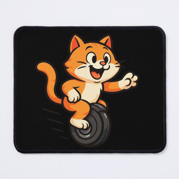Item preview, Electric unicycle - cat on an electric unicycle designed and sold by DamioPolArt.