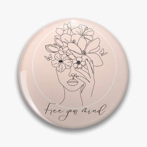 Item preview, Foral line art - Free your Mind designed and sold by TiMa88..