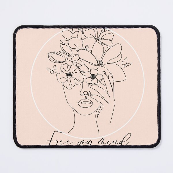Item preview, Foral line art - Free your Mind designed and sold by TiMa88..