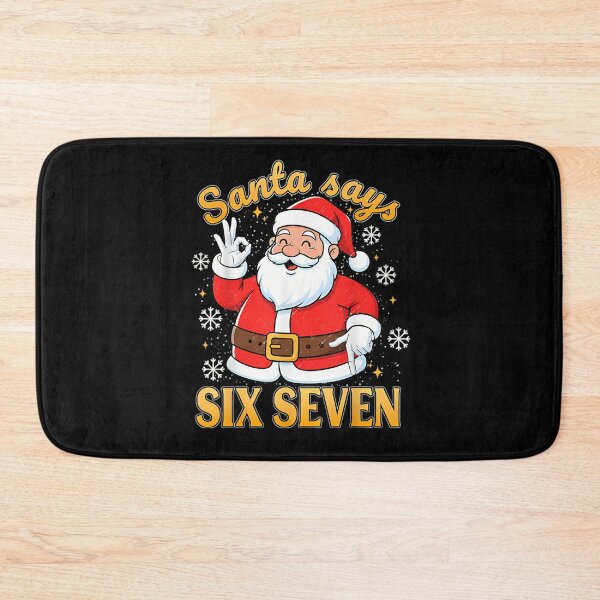 Item preview, Santa Seven Claus Says Retro Santa Six Bruh Holiday Happy designed and sold by ChadnoSmith.