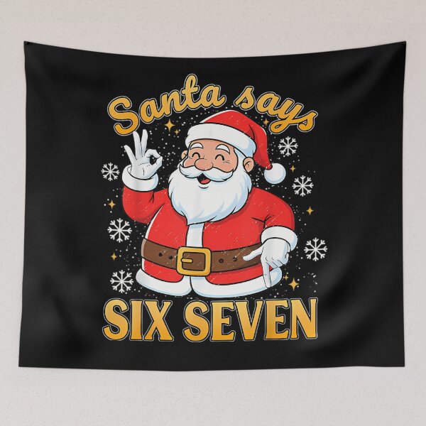 Item preview, Santa Seven Claus Says Retro Santa Six Bruh Holiday Happy designed and sold by ChadnoSmith.