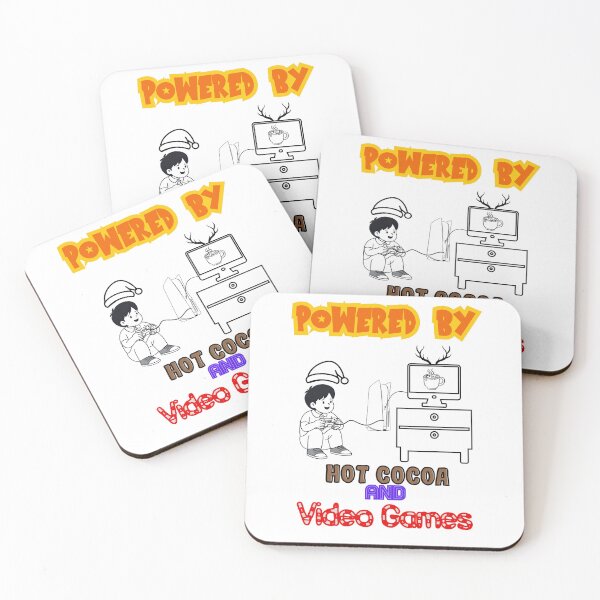Item preview, Powered By Hot Cocoa and Video Games designed and sold by RonPaulHappyGamer.