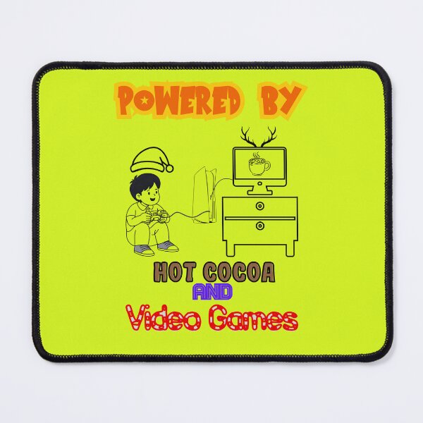 Item preview, Powered By Hot Cocoa and Video Games designed and sold by RonPaulHappyGamer.