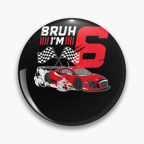 Item preview, Bruh I'M 6 Birthday Boys Race Car 6 Year 6Th Birthday Racing designed and sold by MadalynKiehn.