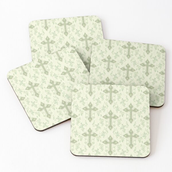 Item preview, Vine and Cross Moiré Seamless Pattern | Christian Decor Repeat Design for Home designed and sold by ebocraft.