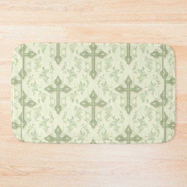 Item preview, Vine and Cross Moiré Seamless Pattern | Christian Decor Repeat Design for Home designed and sold by ebocraft.