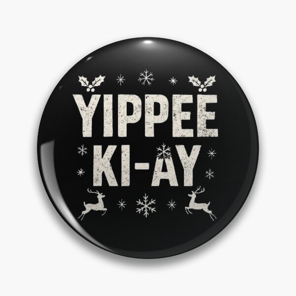 Item preview, Die Hard Christmas Yippee Ki Yay Typographic designed and sold by Amelia Design.