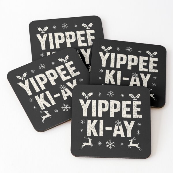 Item preview, Die Hard Christmas Yippee Ki Yay Typographic designed and sold by Amelia Design.