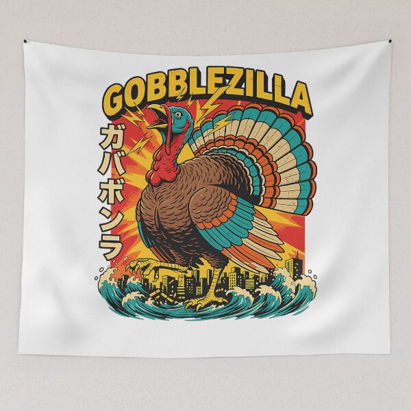 Item preview, Funny Quote Style Thanksgiving Humor Retro Gobblezilla Happy designed and sold by nguyenconguan80.