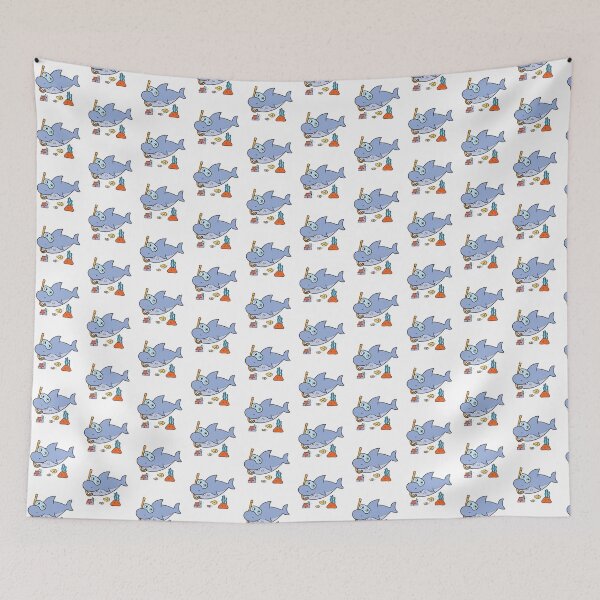 Item preview, Shark Cute Snorkel Underwater Fun designed and sold by Oniyasha.