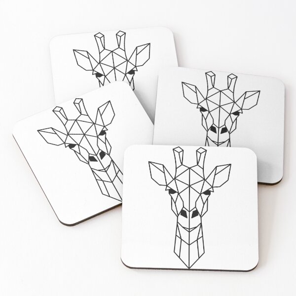 Item preview, Geometric Giraffe Head – Minimalist Animal Art T-Shirt designed and sold by WheelieGoodTees.