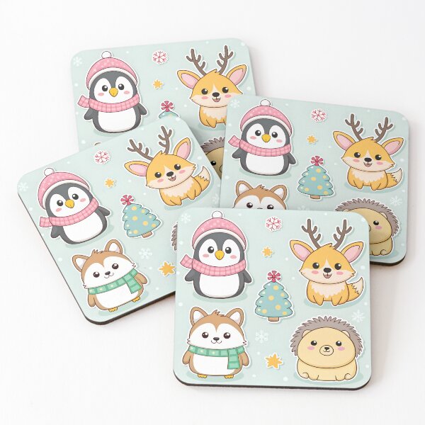 Item preview, Kawaii Christmas Critters designed and sold by Bionson Art.