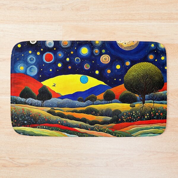 Item preview, Moonlit Mountain Meadow 8 designed and sold by George Hutton Hunter.