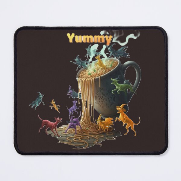 Item preview, Magical Noodle Cup with Colorful Fantasy Creatures designed and sold by DroolWorthyUS.