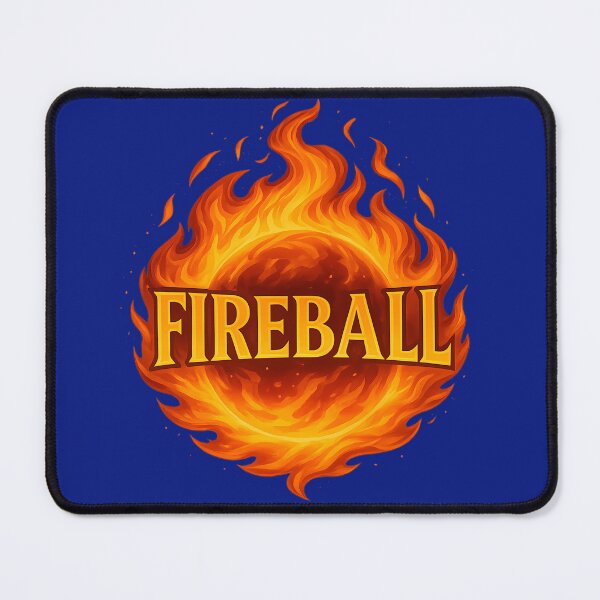 Item preview, Fireball Spell – DnD Magic Fire Sphere Illustration designed and sold by Dog Vibes.