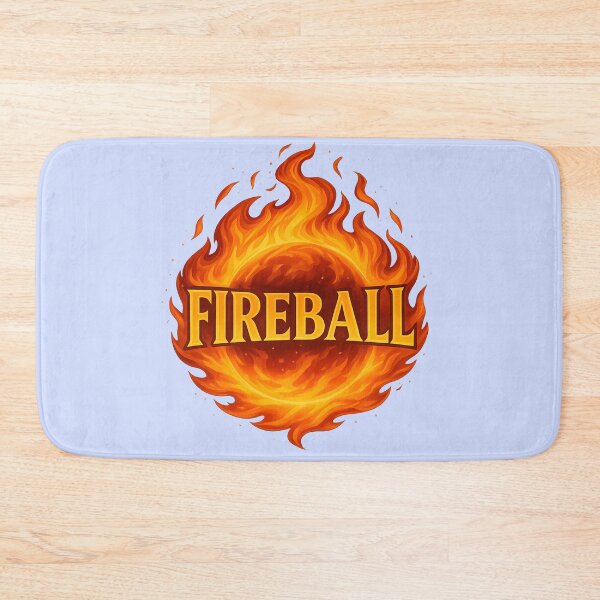 Item preview, Fireball Spell – DnD Magic Fire Sphere Illustration designed and sold by Dog Vibes.