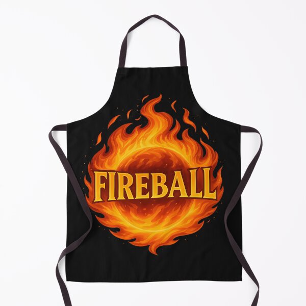 Item preview, Fireball Spell – DnD Magic Fire Sphere Illustration designed and sold by Dog Vibes.