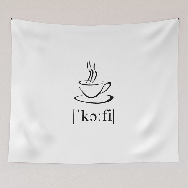 Item preview, Coffee coffee phonetic transcription coffee cup designed and sold by kailukask.