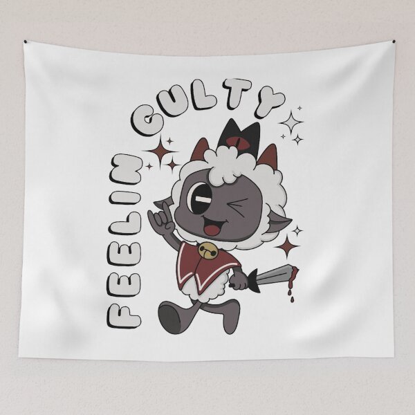 Item preview, Feelin Culty - Cult of the Lamb - Retro cartoon Classic  designed and sold by Farzan102.