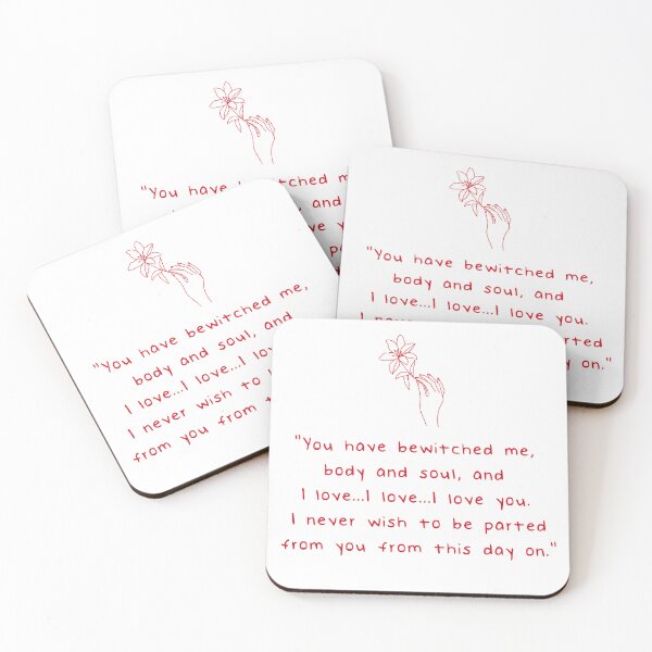 Item preview, Pride and Prejudice (2005) You have bewitched me body and soul. Red Quote. designed and sold by CoCoArt-Ua.