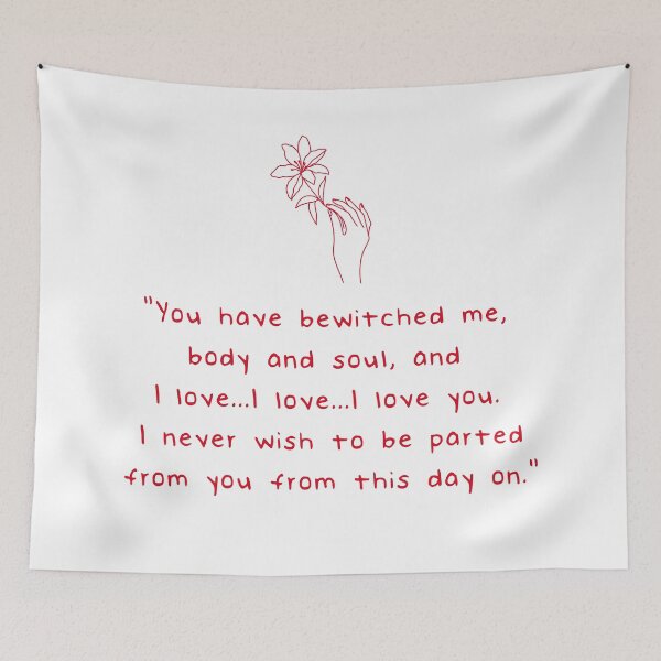 Item preview, Pride and Prejudice (2005) You have bewitched me body and soul. Red Quote. designed and sold by CoCoArt-Ua.