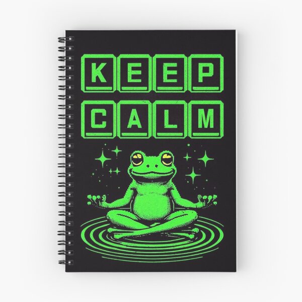 Item preview, Keep Calm Frog Meditate designed and sold by StreetWave01.
