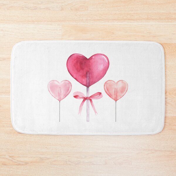 Item preview, Heart-Shaped Lollipops – Sweet Illustration designed and sold by iamKRUK.