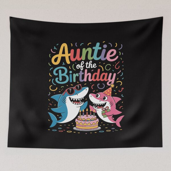 Item preview, Auntie Of The Shark Birthday Family Matching Birthday Nephew designed and sold by MuteElevent.