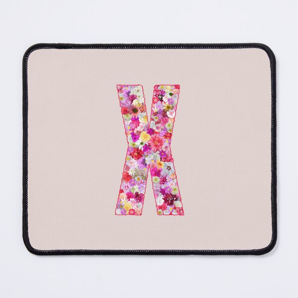 Item preview, Floral Letter X –  Botanical English Alphabet Monogram Typography Design designed and sold by TheSassyNoble.