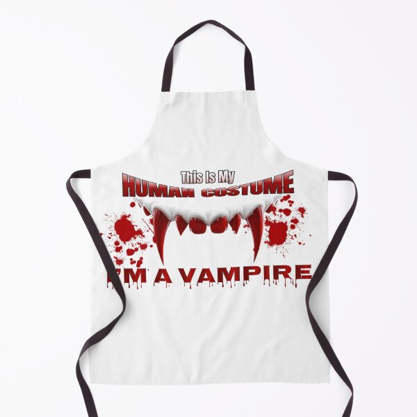 Item preview, Funny Lazy Vampire Human Costume Halloween Graphic | Spooky Blood Fangs Design designed and sold by Ananda-Apparel.