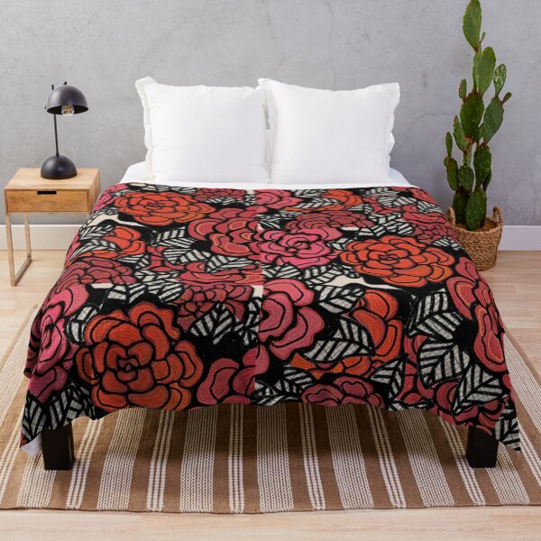 Item preview, Floral grid winter roses designed and sold by bekki smith.