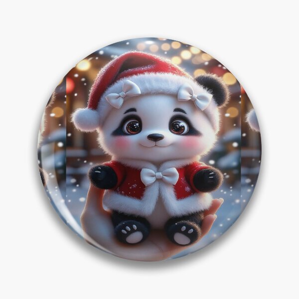 Item preview, Cute Christmas Panda in Santa Outfit designed and sold by AmetistLight.