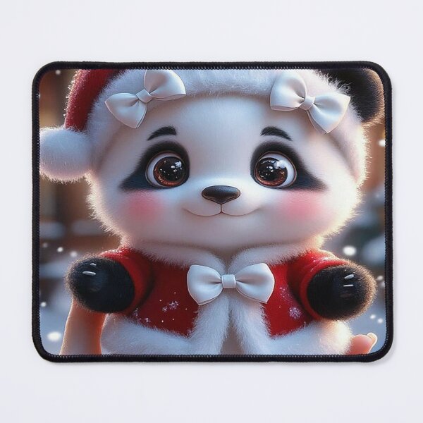 Item preview, Cute Christmas Panda in Santa Outfit designed and sold by AmetistLight.