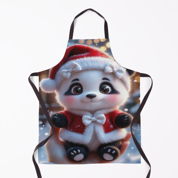 Item preview, Cute Christmas Panda in Santa Outfit designed and sold by AmetistLight.