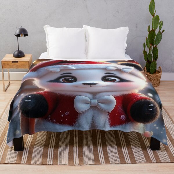 Item preview, Cute Christmas Panda in Santa Outfit designed and sold by AmetistLight.