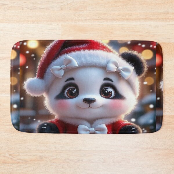 Item preview, Cute Christmas Panda in Santa Outfit designed and sold by AmetistLight.