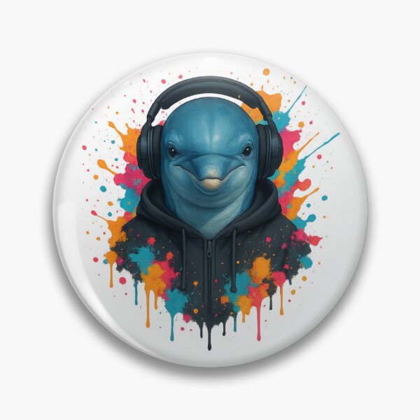 Item preview, Urban Dolphin – Graffiti Splash Hoodie & Headphones Art designed and sold by thtCMRAguy.