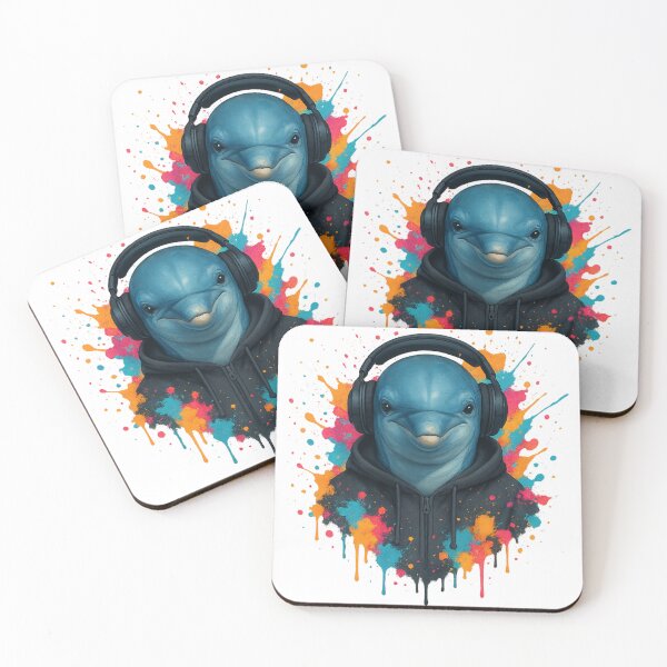 Item preview, Urban Dolphin – Graffiti Splash Hoodie & Headphones Art designed and sold by thtCMRAguy.