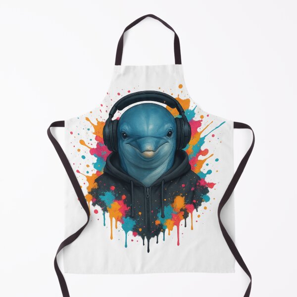 Item preview, Urban Dolphin – Graffiti Splash Hoodie & Headphones Art designed and sold by thtCMRAguy.