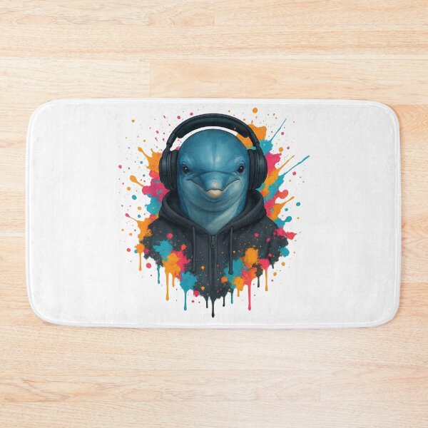 Item preview, Urban Dolphin – Graffiti Splash Hoodie & Headphones Art designed and sold by thtCMRAguy.