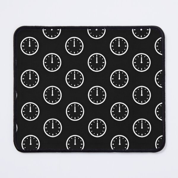 Item preview, Midnight Clock Pattern on Black designed and sold by SassyArtistry.