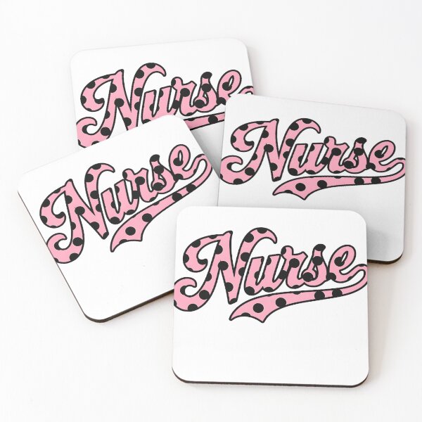 Item preview, Cute Pink Polka Dot Lettering for Nurses designed and sold by boldloveart.